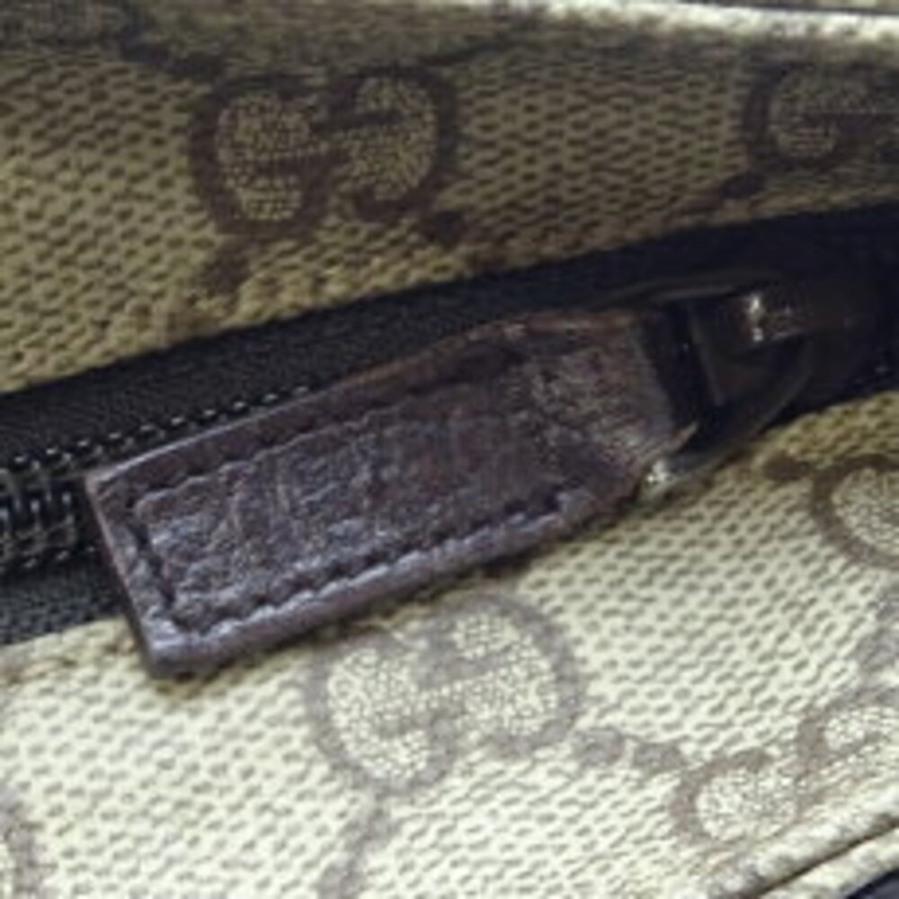 Gucci Messenger Bag Shoulder Bag GG Supreme Beige Brown - Picture 8 of 9